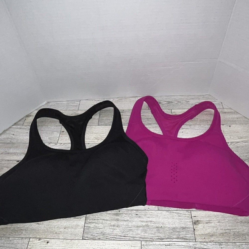 Avia Sports‎ Bra Bundle of 2 Black And Magenta Size Small (4-6)